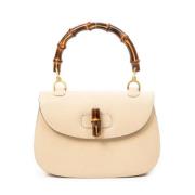 Gucci Vintage Pre-owned Laeder handvskor Beige, Dam