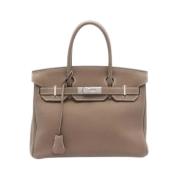 Hermès Vintage Pre-owned Laeder handvskor Gray, Dam