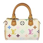 Louis Vuitton Vintage Pre-owned Canvas handvskor White, Dam