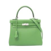 Hermès Vintage Pre-owned Laeder handvskor Green, Dam