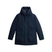 Woolrich Arctic Parka Melton Blue Blue, Herr