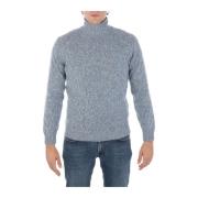 Filippo De Laurentiis Merino Turtleneck Stickat Gray, Herr