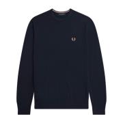 Fred Perry Ull och bomullströja Blue, Herr