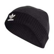 Adidas Originals Svart Variegated Textur Hatt med Vit Gummi Logo Black...