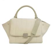 Celine Vintage Pre-owned Canvas handvskor White, Dam