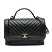 Chanel Vintage Pre-owned Laeder handvskor Black, Dam