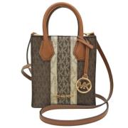 Michael Kors Pre-owned Pre-owned Canvas axelremsvskor Brown, Dam