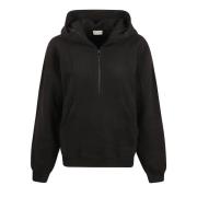 Saint Laurent Svart Hoodie Camionneur Sweaters Black, Dam