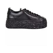 AGL Svarta Plattforms Sneakers Black, Dam