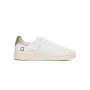 D.a.t.e. Läder Sneakers Base Calf White, Dam