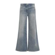 Courrèges Blå Jeans för Kvinnor Aw24 Blue, Dam