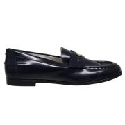 Ines De La Fressange Paris Elvire loafer i slät midnattblå läder Blue,...