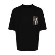 Undercover Svart bomull Jersey T-shirt för män Black, Herr