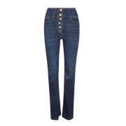 Elisabetta Franchi Stiliga Blåa Denim Jeans Blue, Dam