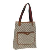 Gucci Vintage Pre-owned Laeder totevskor Beige, Dam