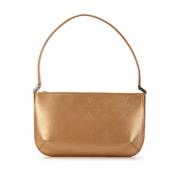 Louis Vuitton Vintage Pre-owned Laeder axelremsvskor Beige, Dam