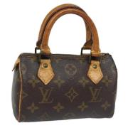 Louis Vuitton Vintage Pre-owned Canvas handvskor Brown, Dam