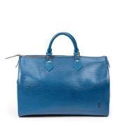 Louis Vuitton Vintage Pre-owned Laeder handvskor Blue, Dam