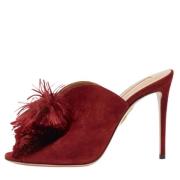 Aquazzura Pre-owned Pre-owned Mocka mules Red, Dam