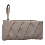 Made in Italia Satin Dam Clutch Väska Beige, Dam