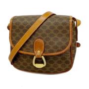 Celine Vintage Pre-owned Plast axelremsvskor Brown, Dam