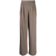 Fabiana Filippi Wide Trousers Brown, Dam