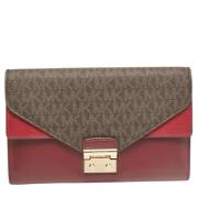 Michael Kors Pre-owned Pre-owned Canvas kuvertvskor Red, Dam