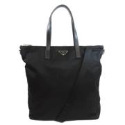 Prada Vintage Pre-owned Nylon prada-vskor Black, Dam