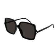 Saint Laurent Snygg Läder Axelväska Black, Unisex