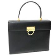 Salvatore Ferragamo Pre-owned Pre-owned Laeder handvskor Black, Dam