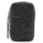 Chanel Vintage Pre-owned Laeder hem-och-kontorstillbehr Black, Herr