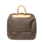 Louis Vuitton Vintage Pre-owned Belagd canvas handvskor Brown, Dam