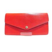 Louis Vuitton Vintage Pre-owned Laeder plnbcker Red, Dam