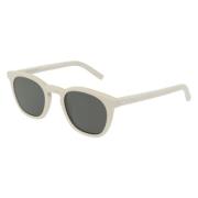 Saint Laurent Klassiska SL 28 Solglasögon White, Unisex