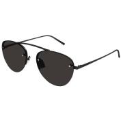 Saint Laurent Elegant Läder Axelväska Black, Unisex