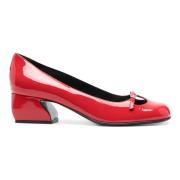 Sergio Rossi Lackpumps Red, Dam