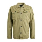 PME Legend Cargo Overshirt Tvättad Twill Jacka Green, Herr