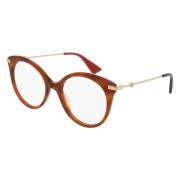 Gucci Stiliga Glasögonbågar Gg0109O Brown, Unisex