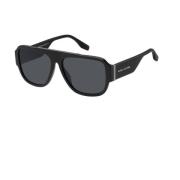 Marc Jacobs Herr Pilot Solglasögon med Metall Detaljer Black, Unisex