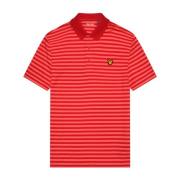 Lyle & Scott Bred Rand Golf Polo Skjorta Red, Herr