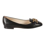 Tod's Svart Ballerina Platta Skor Black, Dam