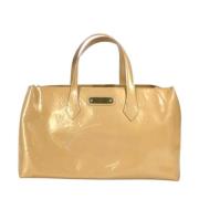 Louis Vuitton Vintage Pre-owned Tyg louis-vuitton-vskor Beige, Dam