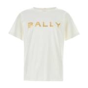 Bally Vit Bomulls-T-shirt White, Herr