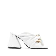 JW Anderson Chain Twist Lädermules White, Dam