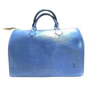 Louis Vuitton Vintage Pre-owned Laeder louis-vuitton-vskor Blue, Dam