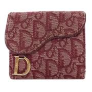 Dior Vintage Pre-owned Canvas plnbcker Red, Dam