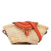 Chloé Pre-owned Pre-owned Raffia axelremsvskor Beige, Dam