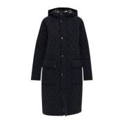 Burberry Vadderad jacka med huva Black, Dam