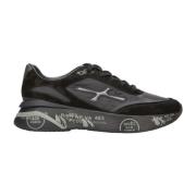 Premiata Svarta Sneakers Stiligt Modell Black, Herr