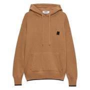 Msgm Beige Hoodie Tröja med huva Beige, Herr